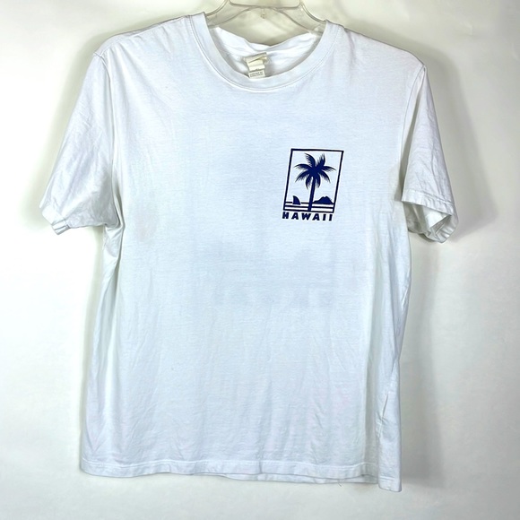 Men's H&M white tshirt with navy HAWAII. Like New-never worn. - Picture 2 of 2